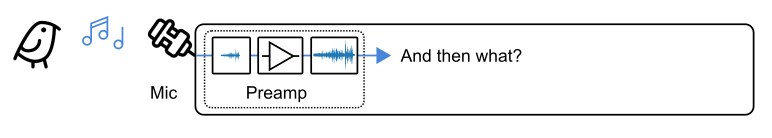 The preamp in a digital recorder